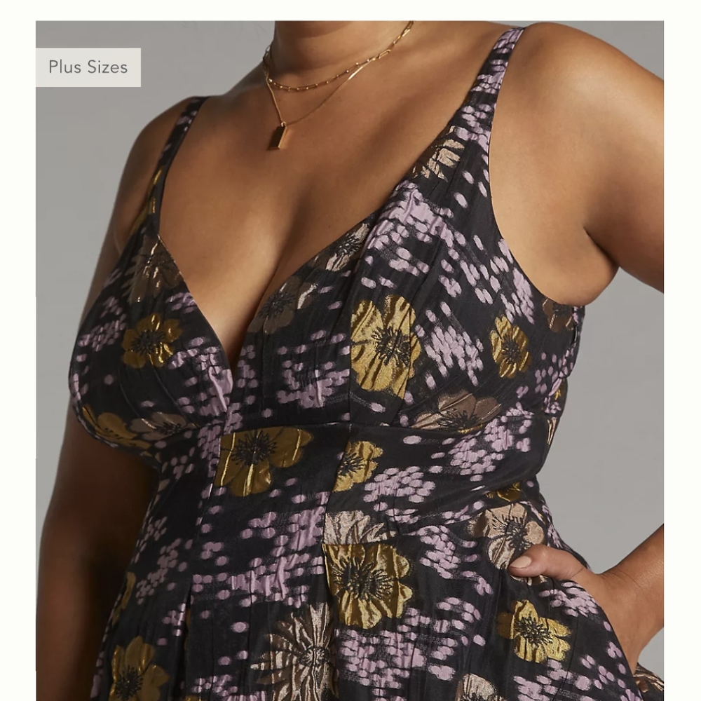 ♥️NWT ANTHROPOLOGIE Jacquard A-Line Mini Dress - Picture 5 of 7